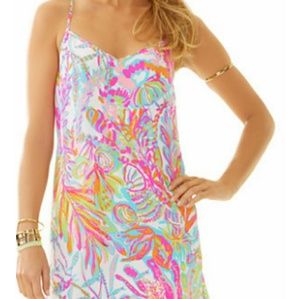 Lilly Pulitzer Dusk Scuba to Cuba Silk Dress SzM